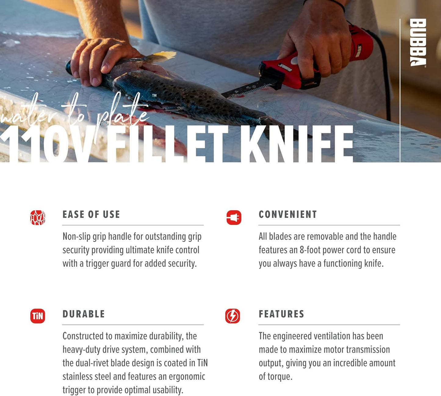 Bubba Blades 110V Electric Fillet Knife 1095704