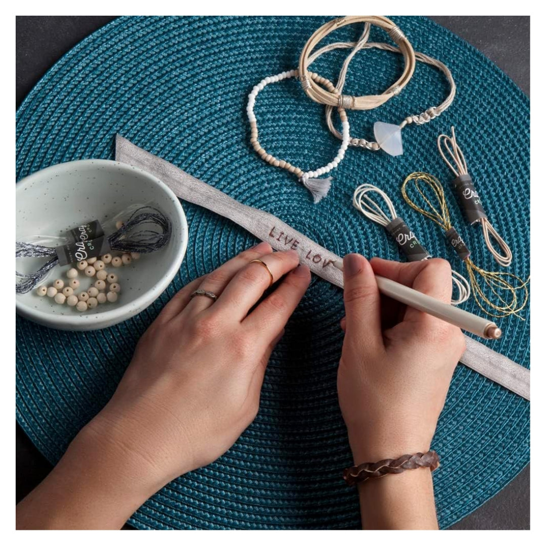 Craft Crush Bracelet Box Neutrals – DIY Bracelet Making Kit | Create 9 Stylish Handmade Bracelets