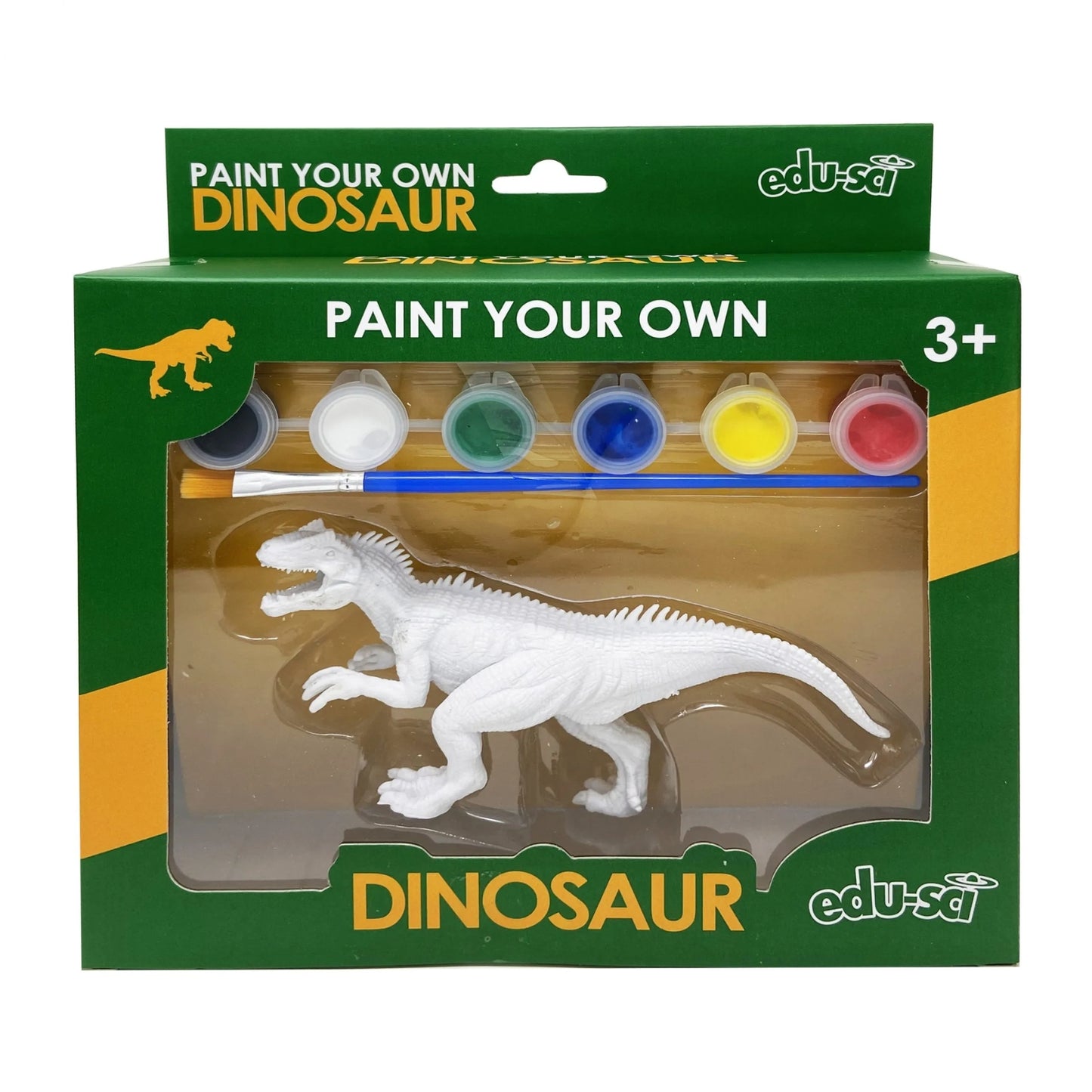 Edu-Sci Paint Your Own Dinosaur – Allosaurus DIY Craft Kit | Fun & Educational Painting Set for Kids 3+