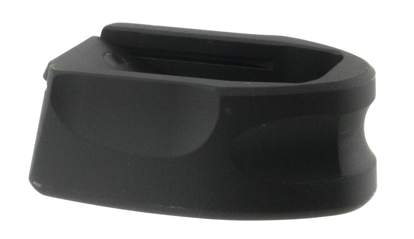 Samson 040603201 Magazine Extension made of 6061-T6 Aluminum with Hardcoat Anodized Black Finish for 9mm Luger S&W M&P Shield, M&P Shield M2.0 7 & 8 Round Mags (Adds 1rd)