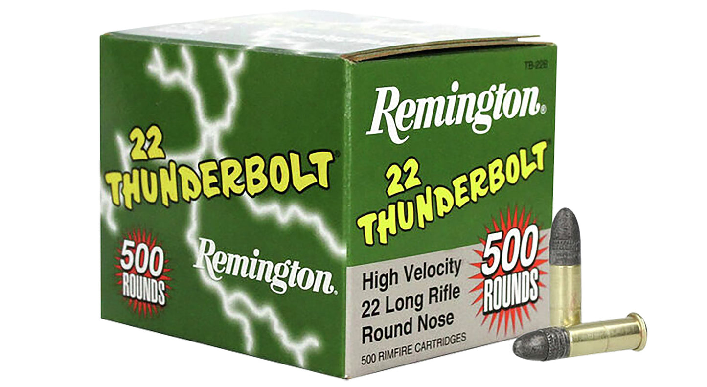 Remington Ammunition 21241 Thunderbolt 22LR 40gr Round Nose 500 Bx/10 Case *Package Damaged