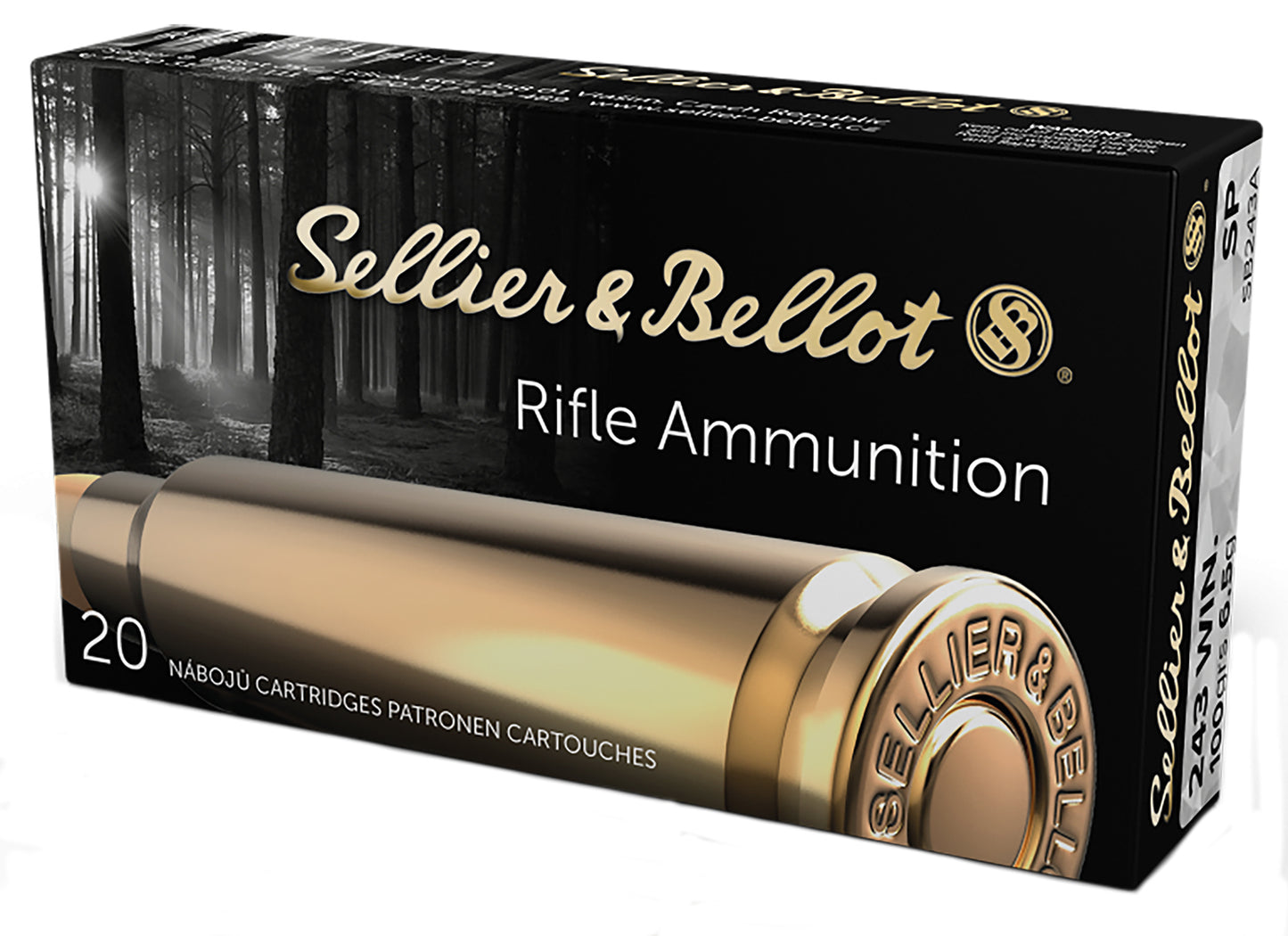 Sellier & Bellot SB243A Rifle 243Win 100gr Soft Point 20 Per Box/25 Case