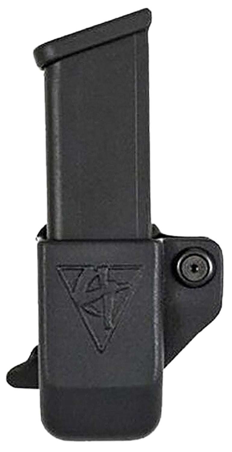 Comp-Tac C62143000LBKN Single Mag Pouch OWB Black Kydex Belt Clip Compatible w/Glock 43 Belts 1.50" Wide Right Hand