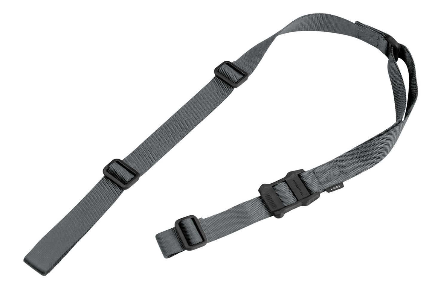Magpul MAG513GRY MS1 Sling 1.25" W x 48"- 60" L Adjustable Two-Point Gray Nylon Webbing for Rifle