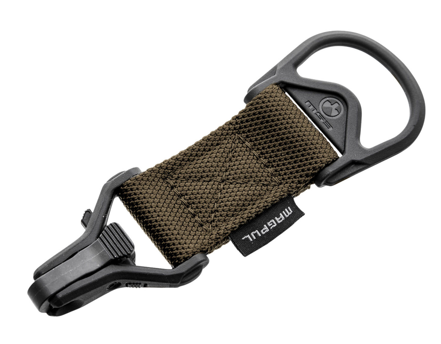 Magpul MAG516COY MS1/MS3 Sling Adapter made of Steel with Coyote Melonite Finish, Polymer Hardware, Nylon 1.25" Webbing & Two to One-Point Design for AR-15, M4 & M16