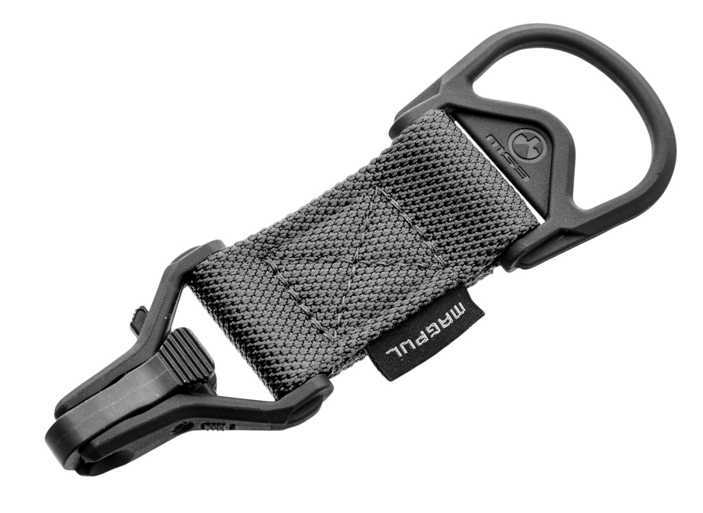 Magpul MAG516GRY MS1/MS3 Sling Adapter made of Steel with Stealth Gray Melonite Finish, Polymer Hardware, Nylon 1.25" Webbing & Two to One-Point Design for AR-15, M4 & M16