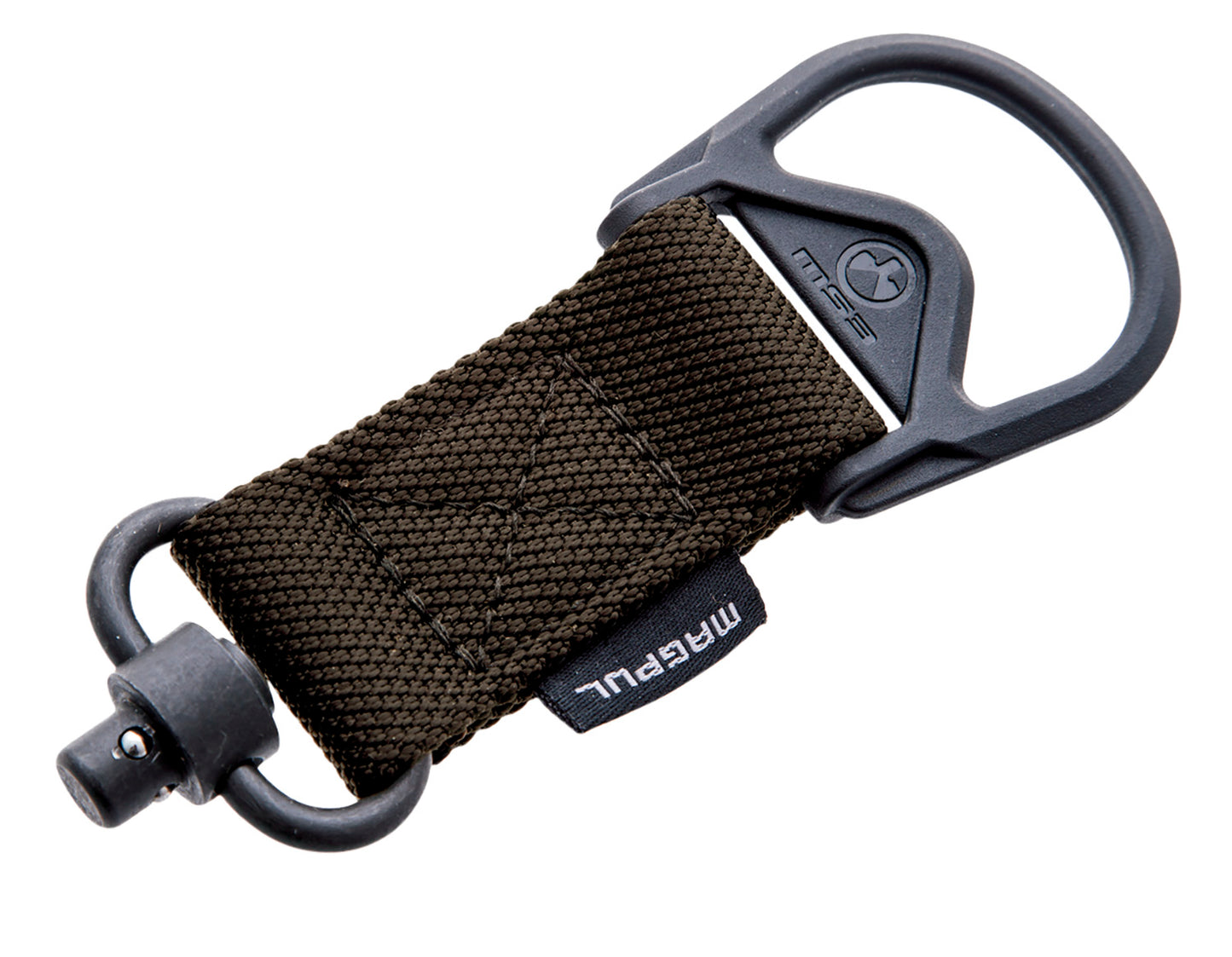 Magpul MAG517RGR MS1/MS3 QD Sling Adapter made of Steel with Maganese Phosphate Ranger Green Finish, Polymer Hardware, Nylon 1.25" Webbing & Two to One-Point Design for AR-15, M4, M16, AK-Platform & AKM