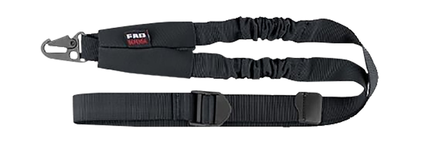 FAB Defense FXBUNGEEB Bungee One Point Tactical Sling for AR Platform/ SBR 23.60" OAL 1.18" Wide Designed For Chest or Shoulder Carry Quick Release Buckle Black Elastic