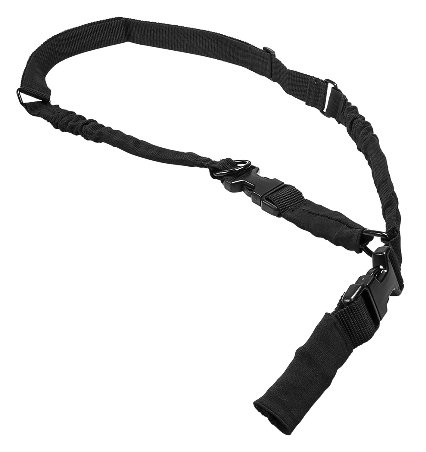NcStar AARS21PB 2/1 Point Sling 1.25" W x 55"-72" L Adjustable Bungee Black