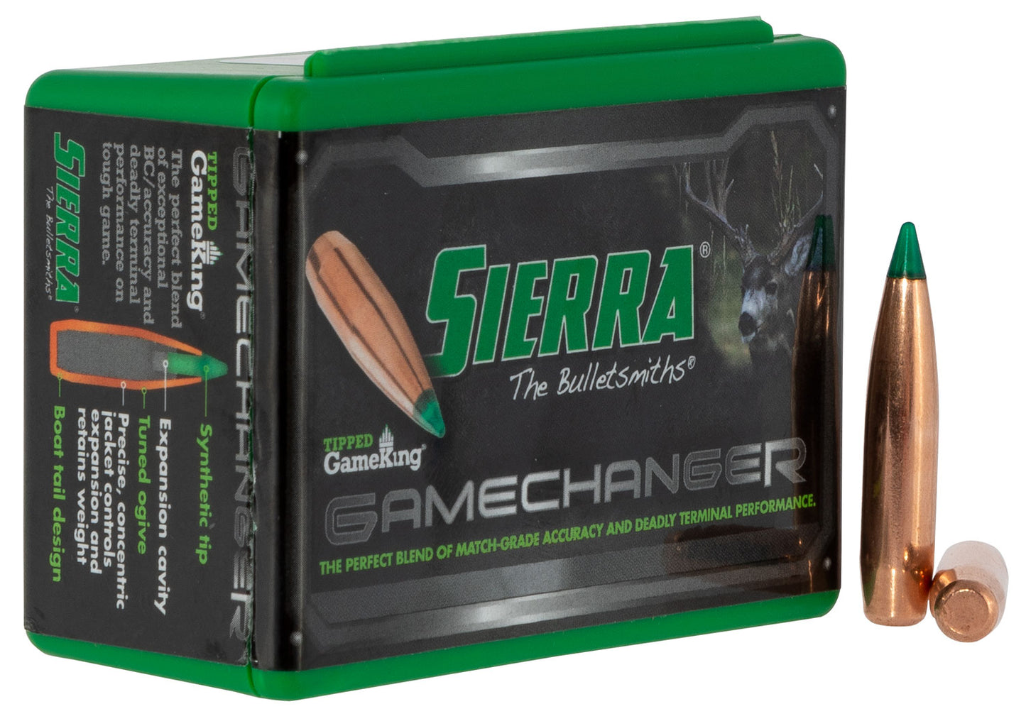 Sierra 4565T Tipped GameKing 7mm 165gr Hollow Point Boat Tail 50/Box