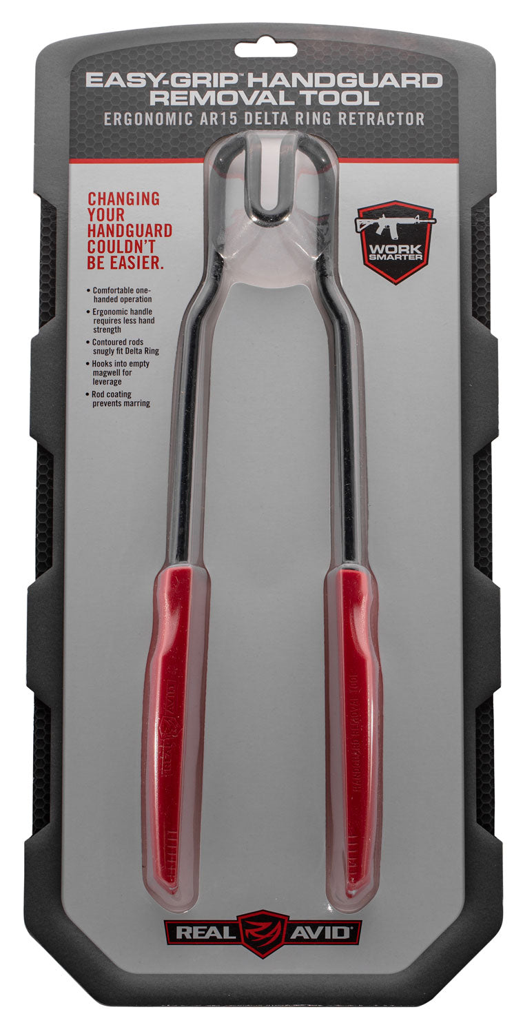 Real Avid AVEGHRT Easy Grip Handguard Removal Tool Metal Rifle Firearm AR15/M16 Red Rubber Handle