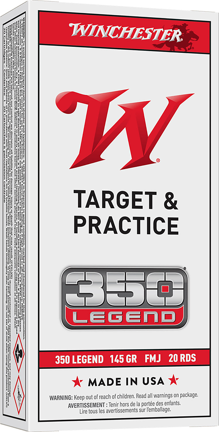 Winchester Ammo USA3501 USA 350Legend 145gr Full Metal Jacket 20 Per Box/10 Case