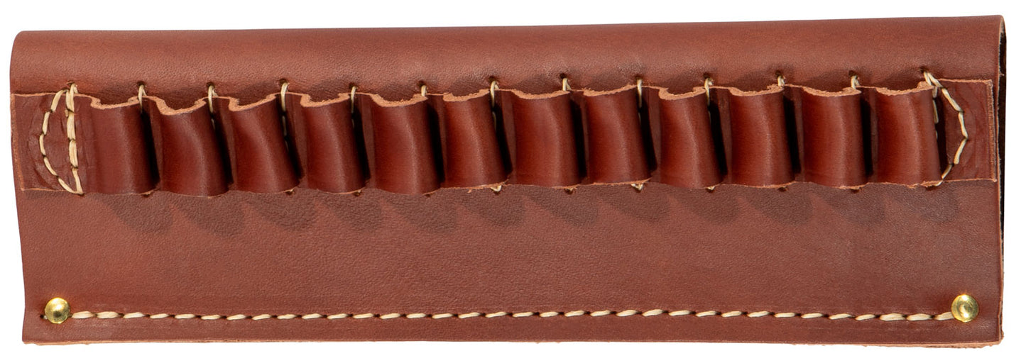 Hunter Company 0545 Cartridge Belt Slide Chestnut Tan Leather 45 Cal 12rd Pistol 2"