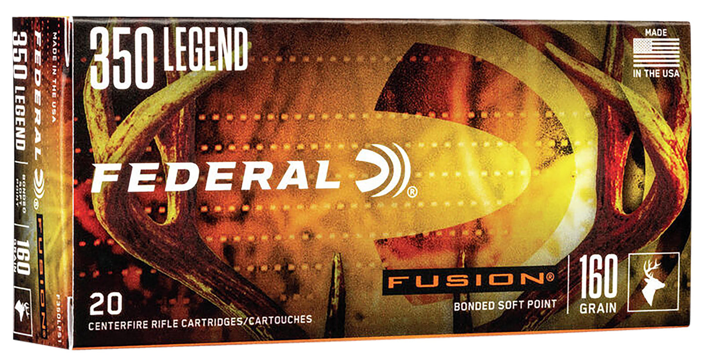Federal F350LFS1 Fusion 350Legend 160gr Bonded Soft Point 20 Per Box/10 Case