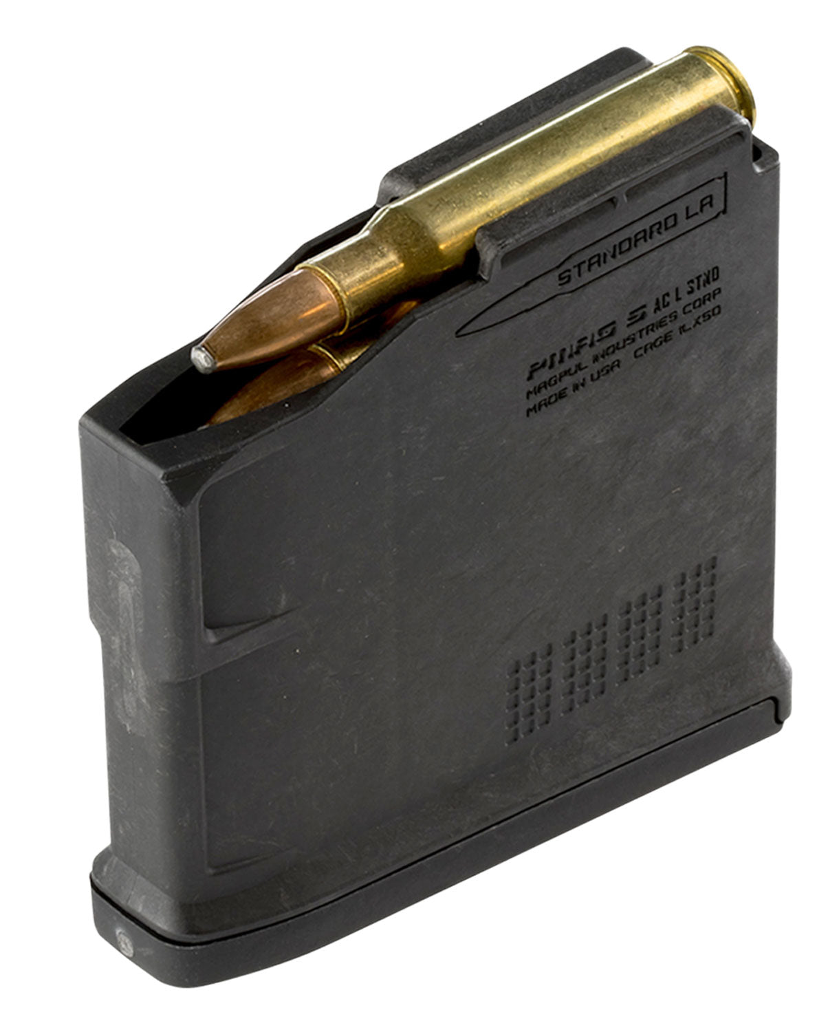 Magpul MAG671BLK PMAG 5rd AICS 270 Win/30-06 Springfield/25-06 Rem/280 Rem/8mm-06 Ackley Improved Fits Bolt Action Rifles/Long Action Black Polymer