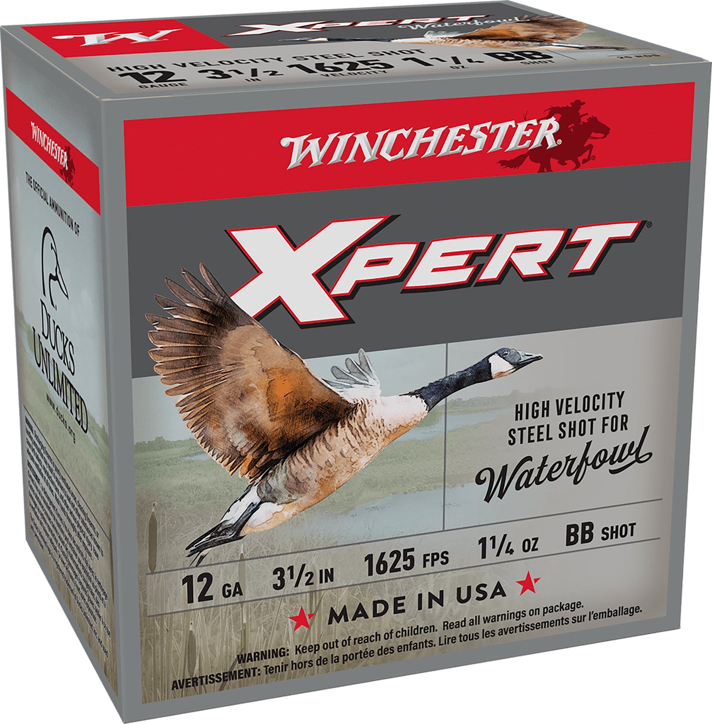 Winchester Ammo WEX12LMBB Super X Xpert High Velocity 12Gauge 3.50" 1 1/4oz BBShot 25 Per Box/10 Case