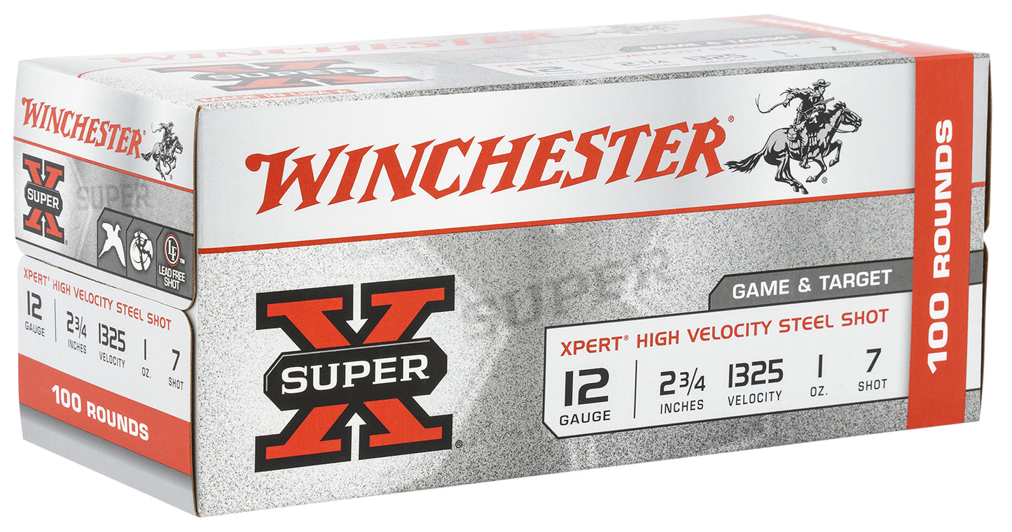 Winchester Ammo WE12GTVP7 Super X Xpert High Velocity 12Gauge 2.75" 1oz 7Shot 100 Per Box/2 Case *Value Pack