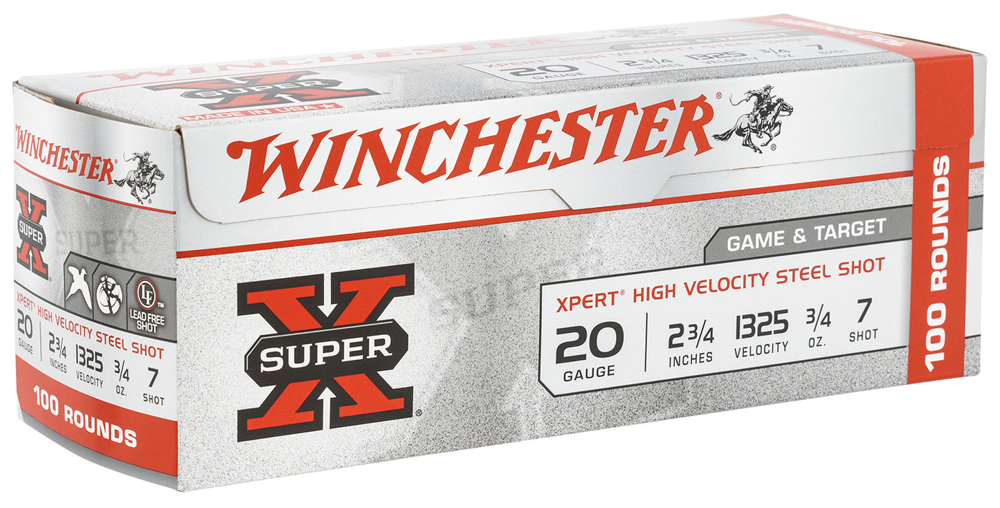 Winchester Ammo WE20GTVP7 Super X Xpert High Velocity 20Gauge 2.75" 3/4oz 7Shot 100 Per Box/2 Case *Value Pack