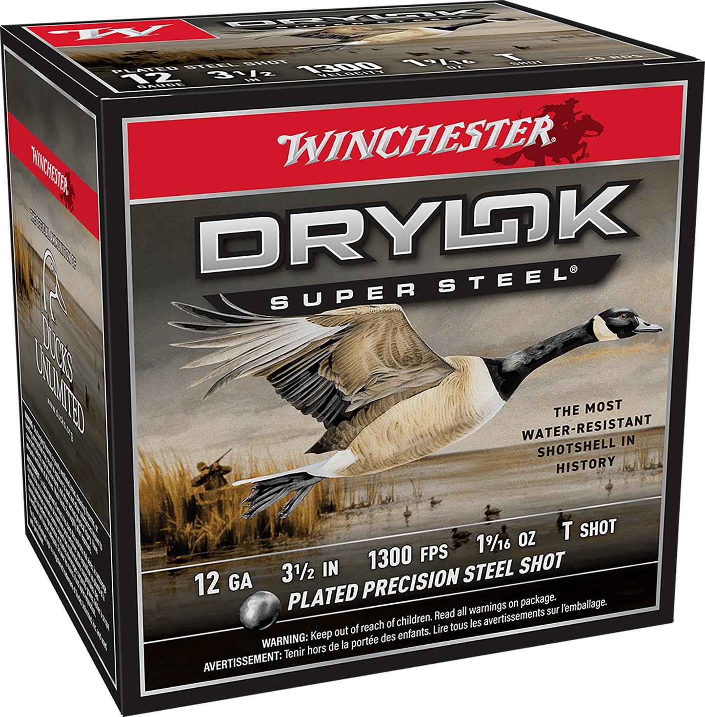 Winchester Ammo XSC12LT Drylok Super Steel Magnum 12Gauge 3.50" 1 9/16oz TShot 25 Per Box/10 Case