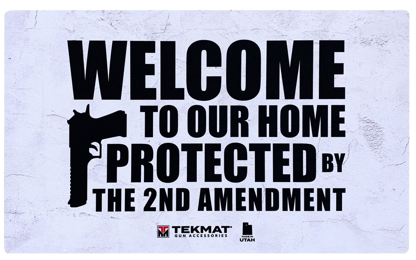TekMat TEK422AMENDMENT 2nd Amendment Door Mat "Welcome To Our Home Protected By The 2nd Amendment" 25" x 42"