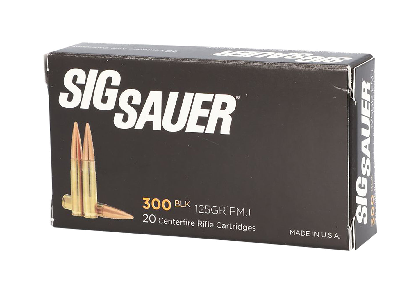 Sig Sauer E300B120 Elite Performance 300 Blackout 125 gr Full Metal Jacket 20 Per Box/ 25 Case