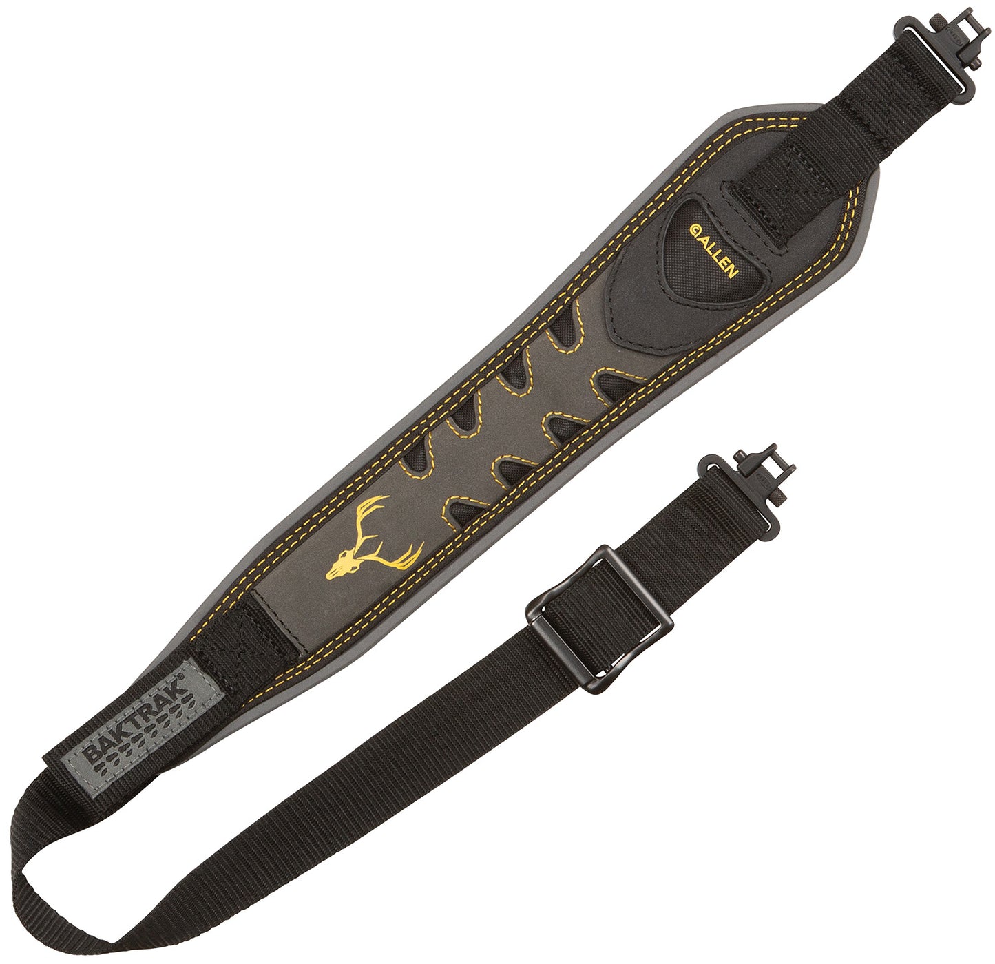 Allen 8357 Aspen 2 Point Rifle/Shotgun Sling w/Swivels Gray Nubuck Leather w/BakTrak Back, Adjustable Length 28" to 35" 3" Wide