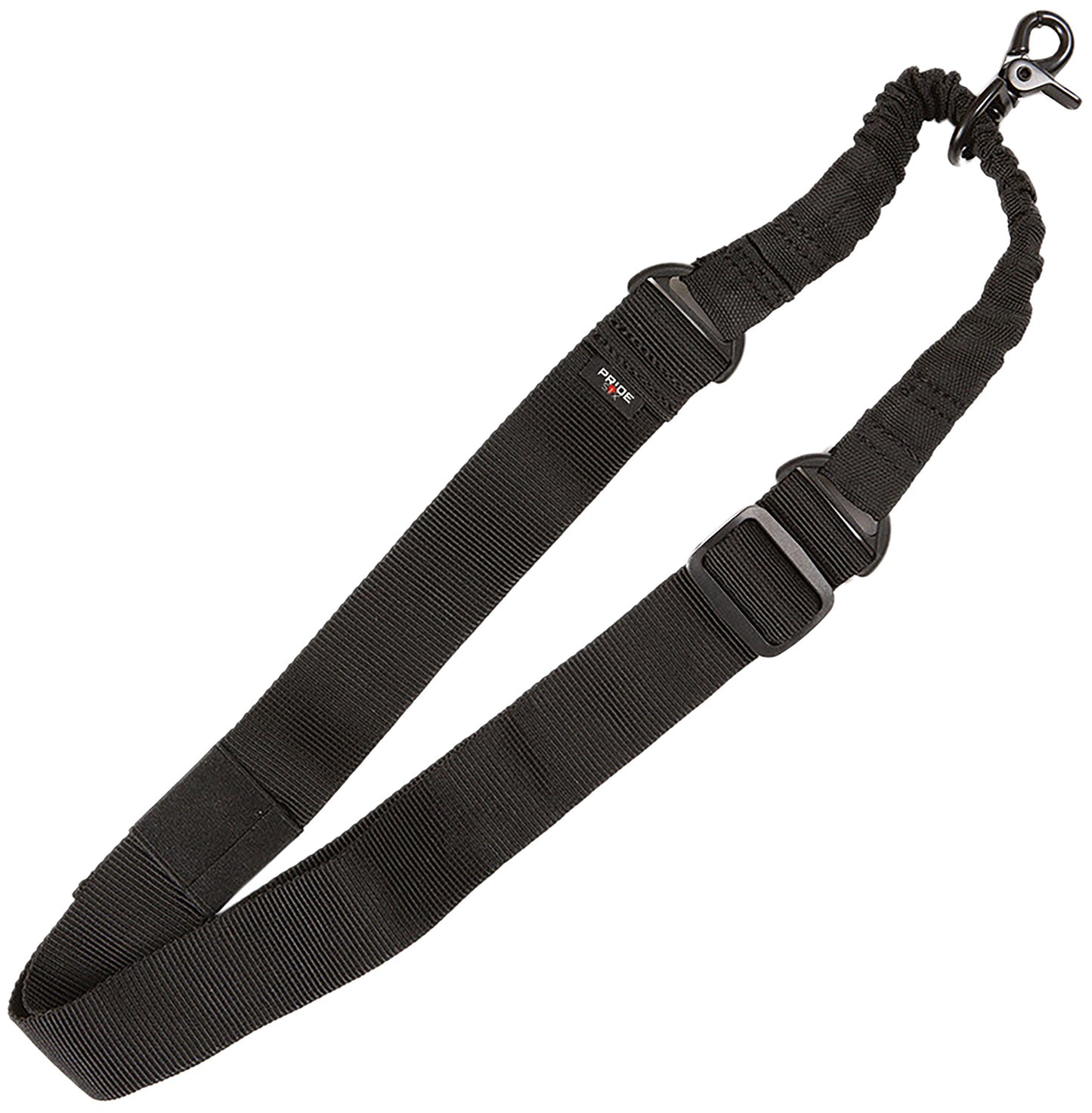 Tac Six 8910 Citadel Single Point Sling Black Webbing Bungee Style with QD Swivel & Scissor Attachment Hook 1.50" W x 42"-54" L for Rifles