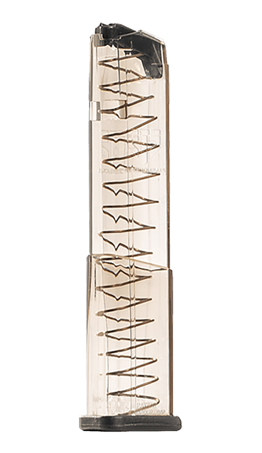 ETS Group GLK43X19 Pistol Mags 19rd Extended 9mm Luger Compatible w/ Glock 43X/48 Clear Polymer