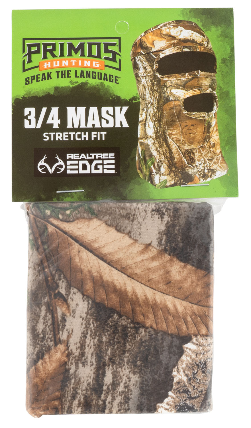 Primos PS6668 Stretch Fit Realtree Edge Neoprene 3/4 Face Mask OSFA