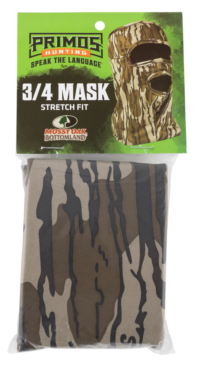 Primos PS6665 Stretch Fit Mossy Oak Original BottomLand Neoprene 3/4 Face Mask OSFA