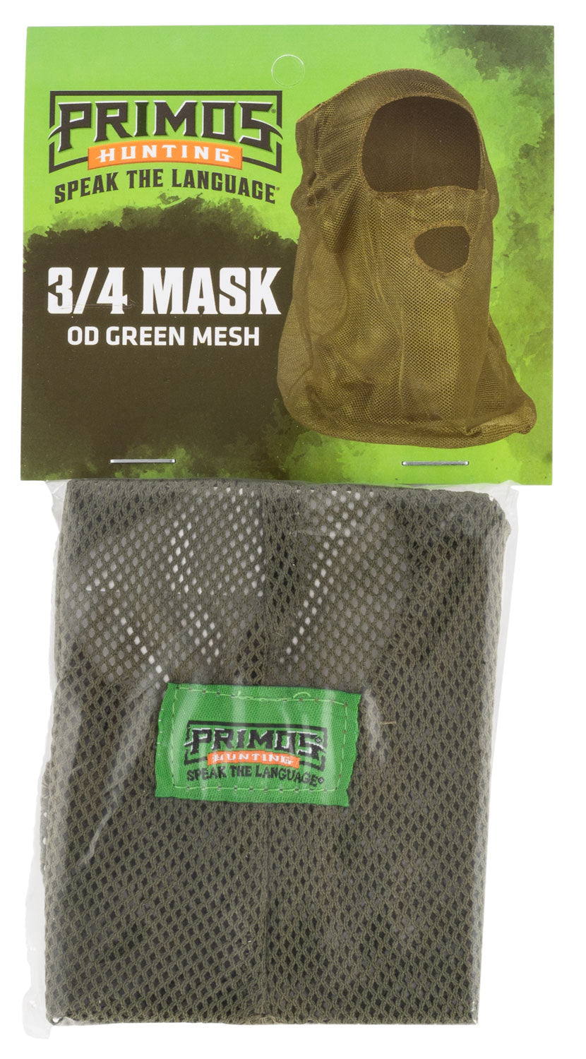 Primos PS6662 Mesh OD Green Mesh 3/4 Face Mask OSFA