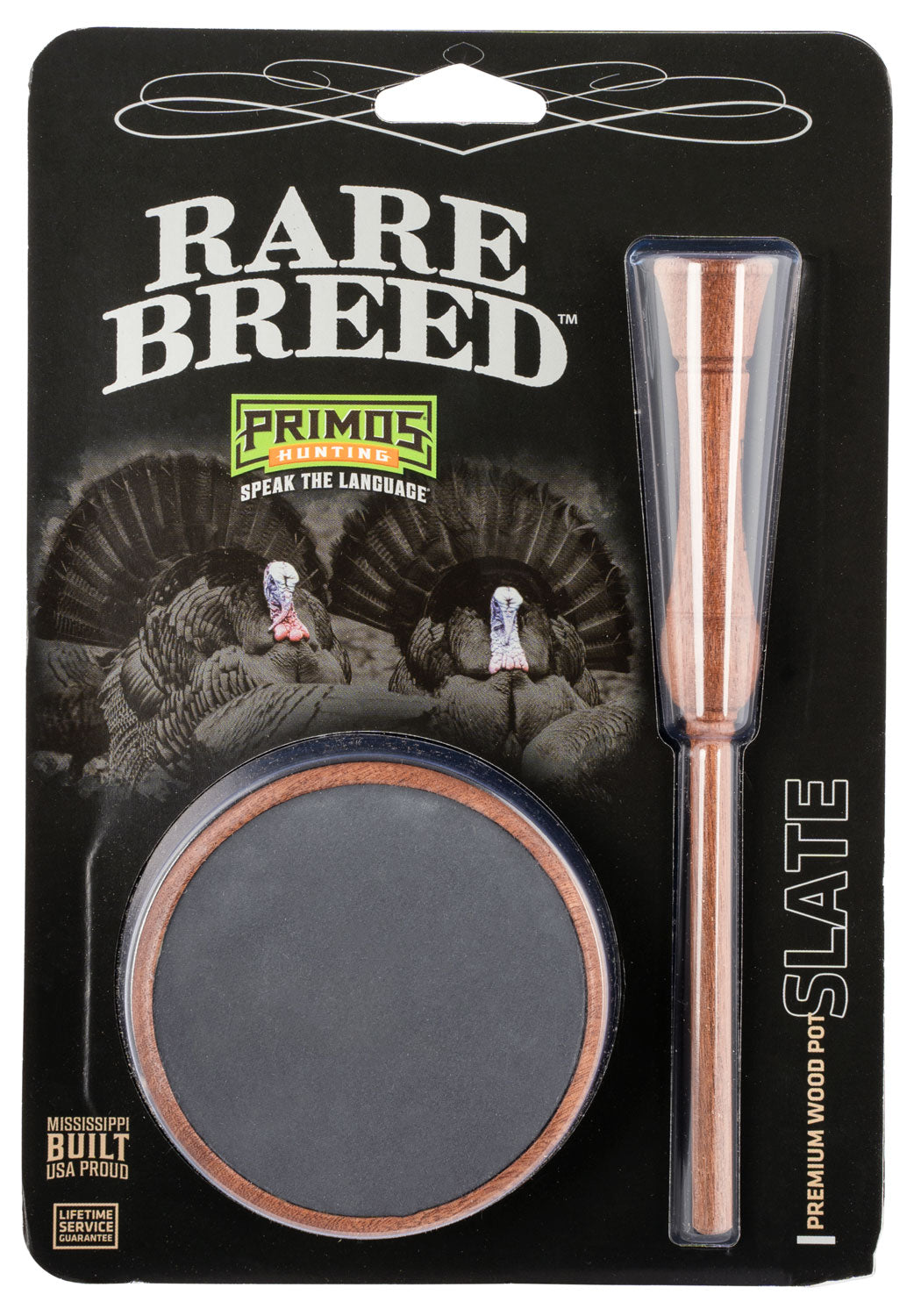 Primos PS2904 Rare Breed Friction Call Attracts Turkeys Natural Wood/Slate