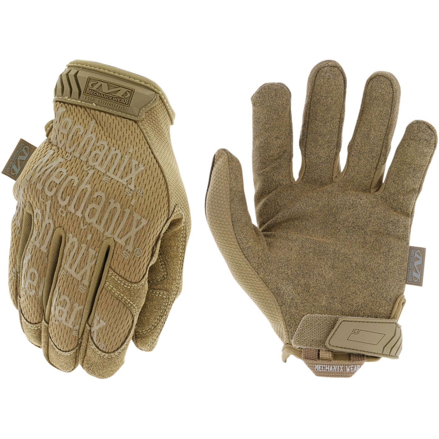 Mechanix Wear MG72009 Original Coyote Synthetic Leather Medium Velcro Closure