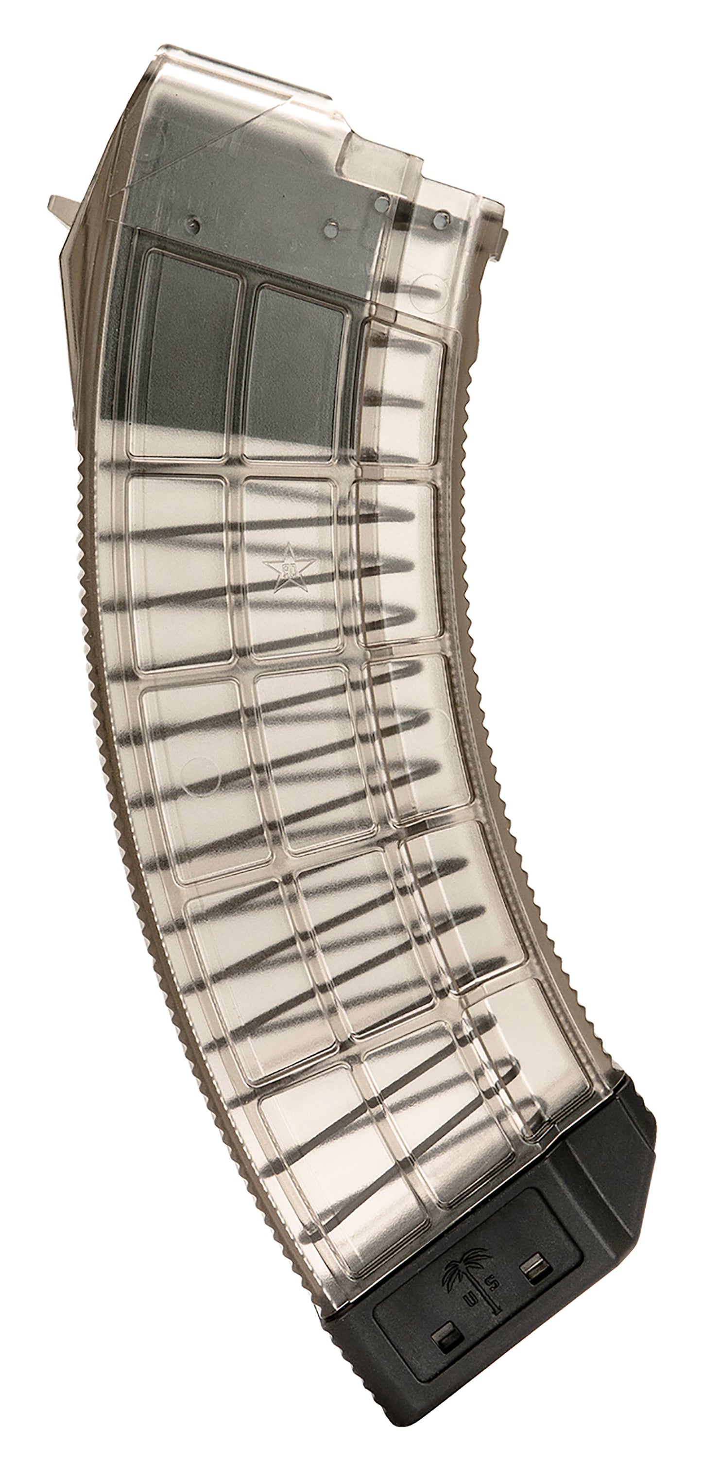 US Palm MA1120A Standard 30rd 7.62x39mm Fits AK-47 Clear w/ Black Floor Plate