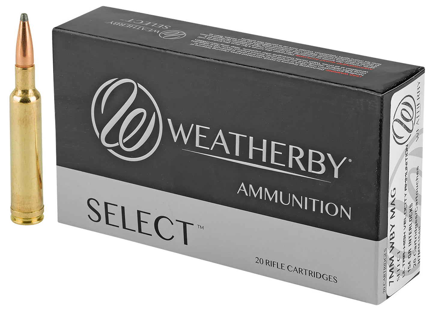 Weatherby H7MM154IL Select 7mmWthbyMag 154gr Hornady Interlock 20 Per Box/10 Case