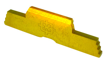 Cross Armory CRG5SLGD Slide Lock Extended Compatible w/Glock Gen1-5/P80 Gold Steel