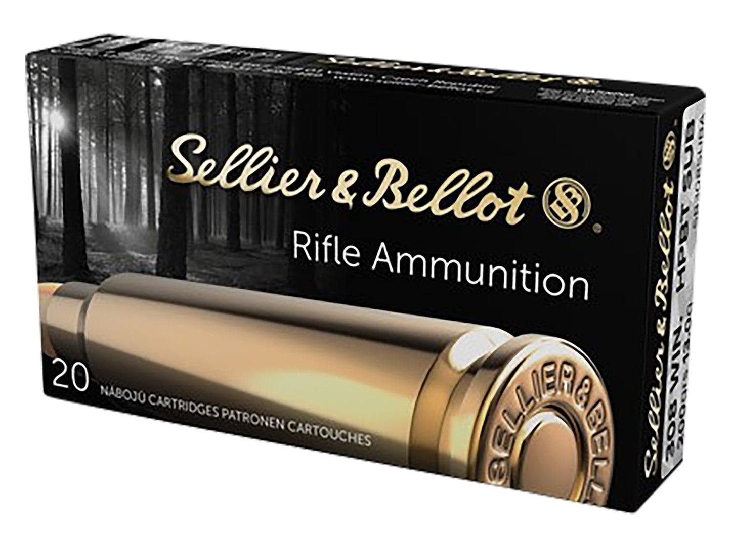 Sellier & Bellot SB762SUBA Rifle 308Win 200gr Hollow Point Boat Tail Subsonic 20 Per Box/30 Case