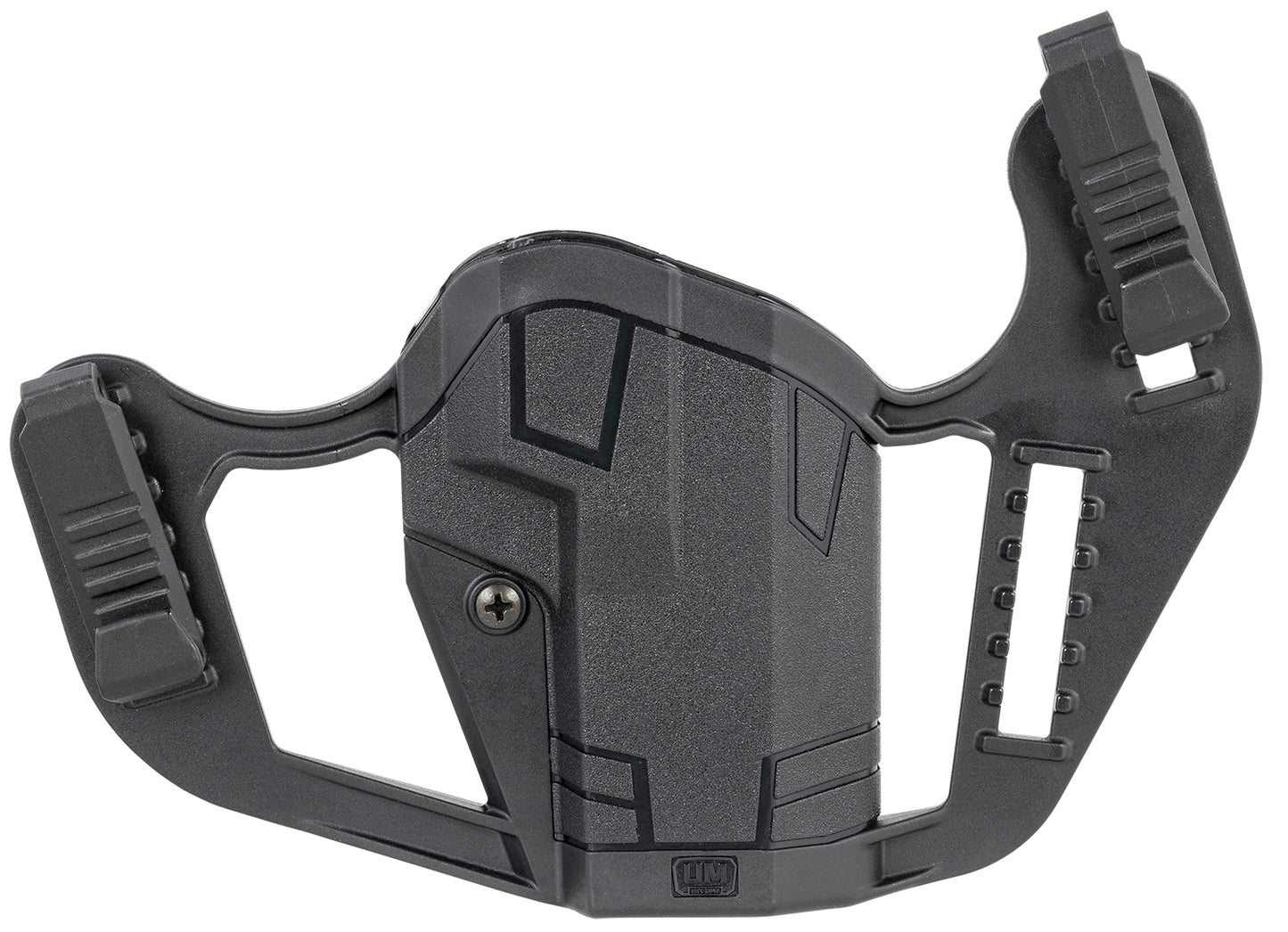 Uncle Mike's 79076 Apparition IWB/OWB Belt Clip Mount Compatible w/Glock 48/S&W M&P Shield EZ Black Polymer Ambidextrous