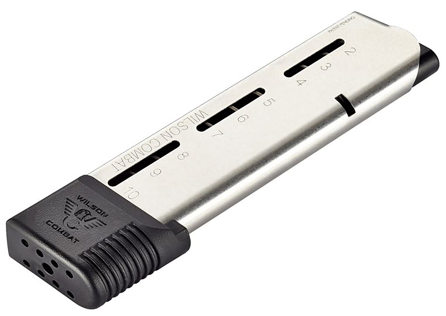 Wilson Combat 50045FS10 1911 10rd Extended Floorplate 45 ACP Fits Wilson Combat 1911 Elite Tactical Stainless Steel