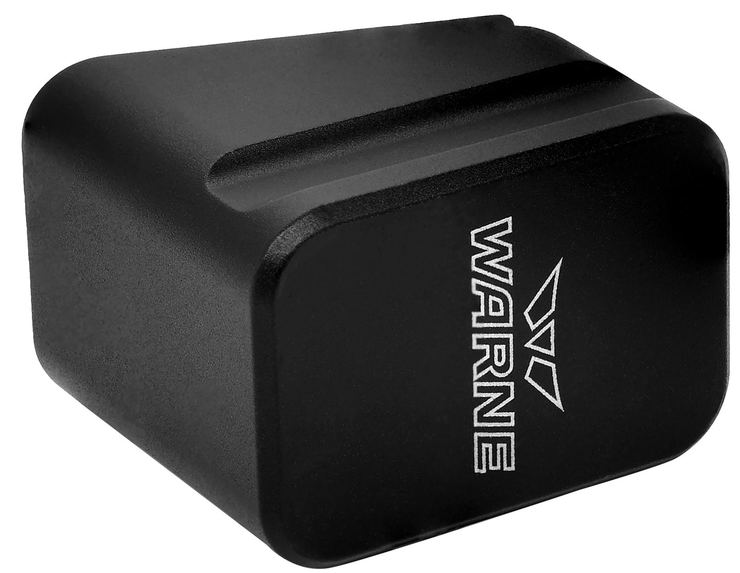 Warne MEG1754BLK Magazine Extension made of 6061-T6 Aluminum with Hardcoat Anodized Black Finish for Glock 17, 22 Magazines (Adds 5rds 9mm Luger, 4rds 40 S&W)