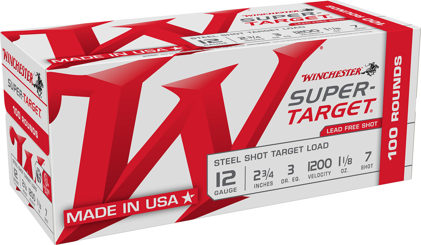 Winchester Ammo TRGT12S7VP Super-Target 12Gauge 2.75" 1 1/8oz 7Shot 200 Per Box/2 Case