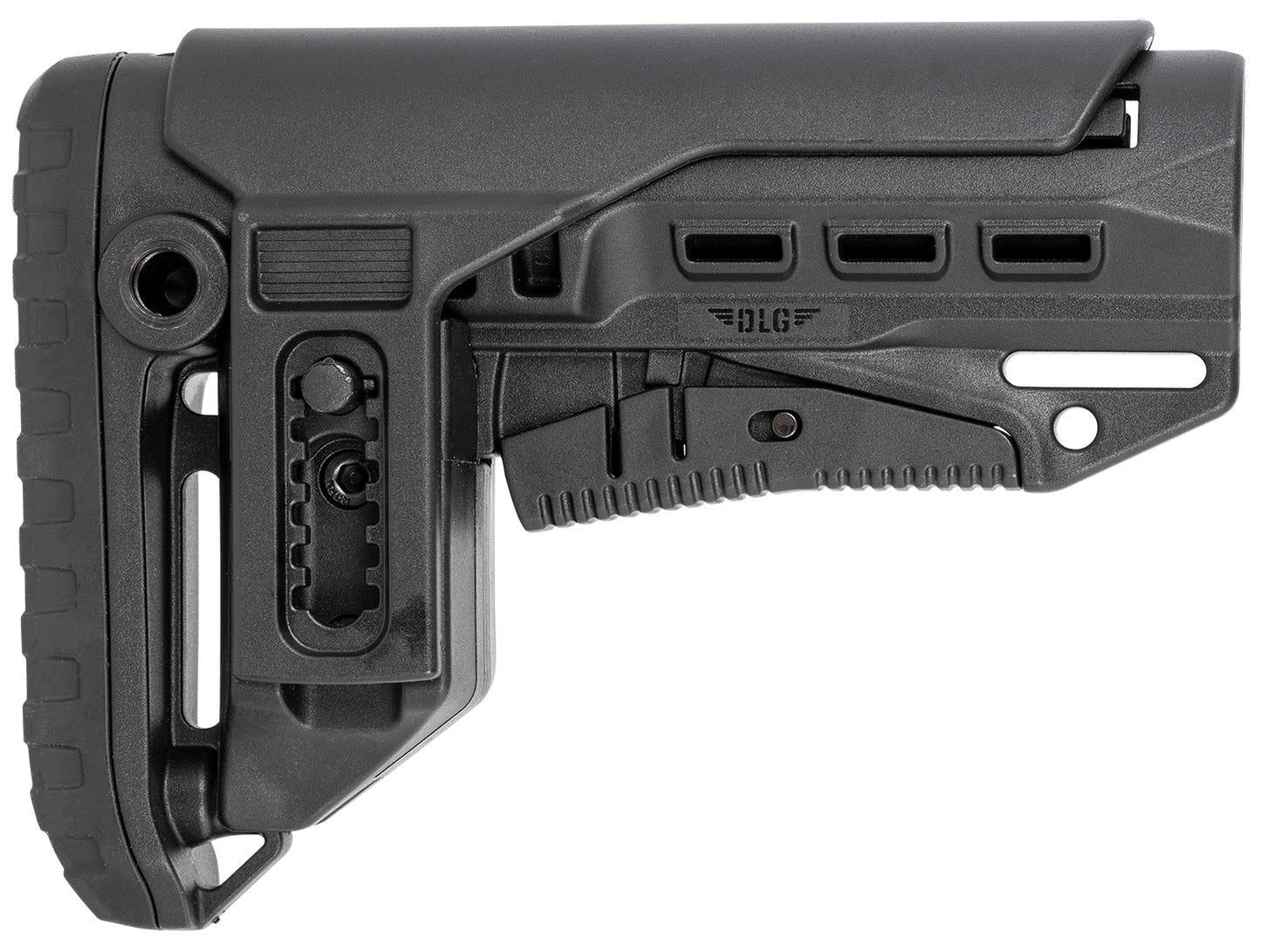 NcStar VG130052 Compact PCP52 Mil-Spec Stock Black Synthetic Collapsible with Adjustable Cheekpiece