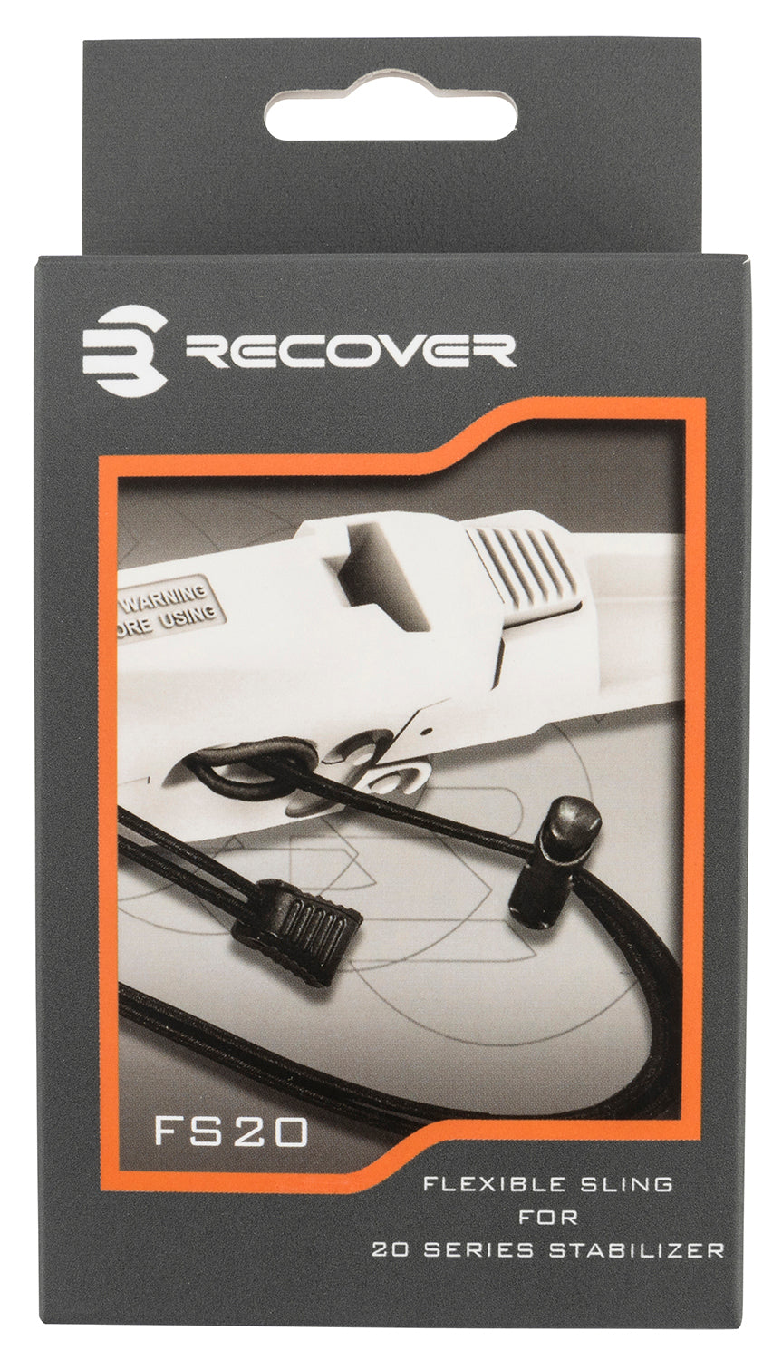 Recover Tactical FS2001 20/20 Black Elastic Sling compatible with all Recover Tactical Stabilizer Braces