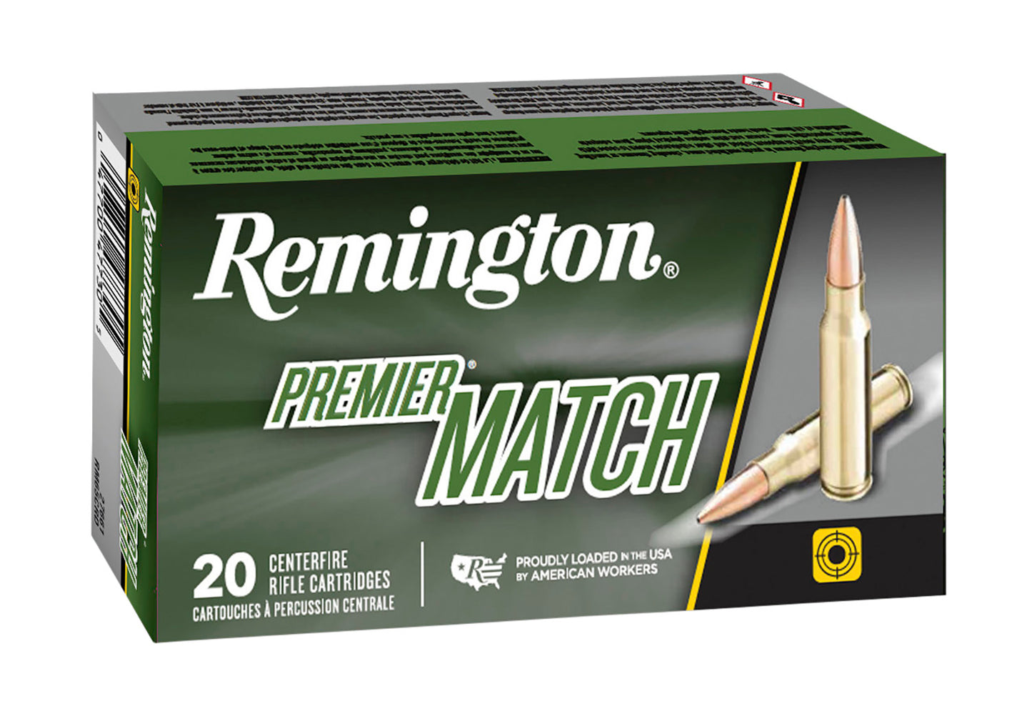 Remington Ammunition 20001 Premier Match 6mmCreedmoor 107gr Sierra MatchKing BTHP 20 Per Box/10 Case