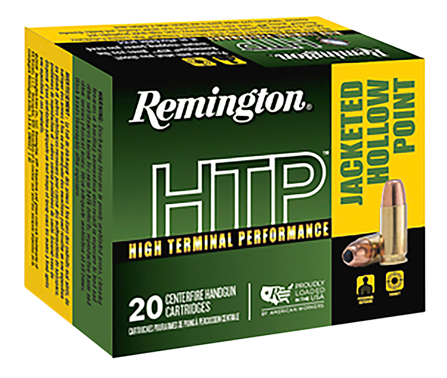 Remington Ammunition 23012 HTP 45Colt 230gr Jacketed Hollow Point 20 Per Box/25 Case