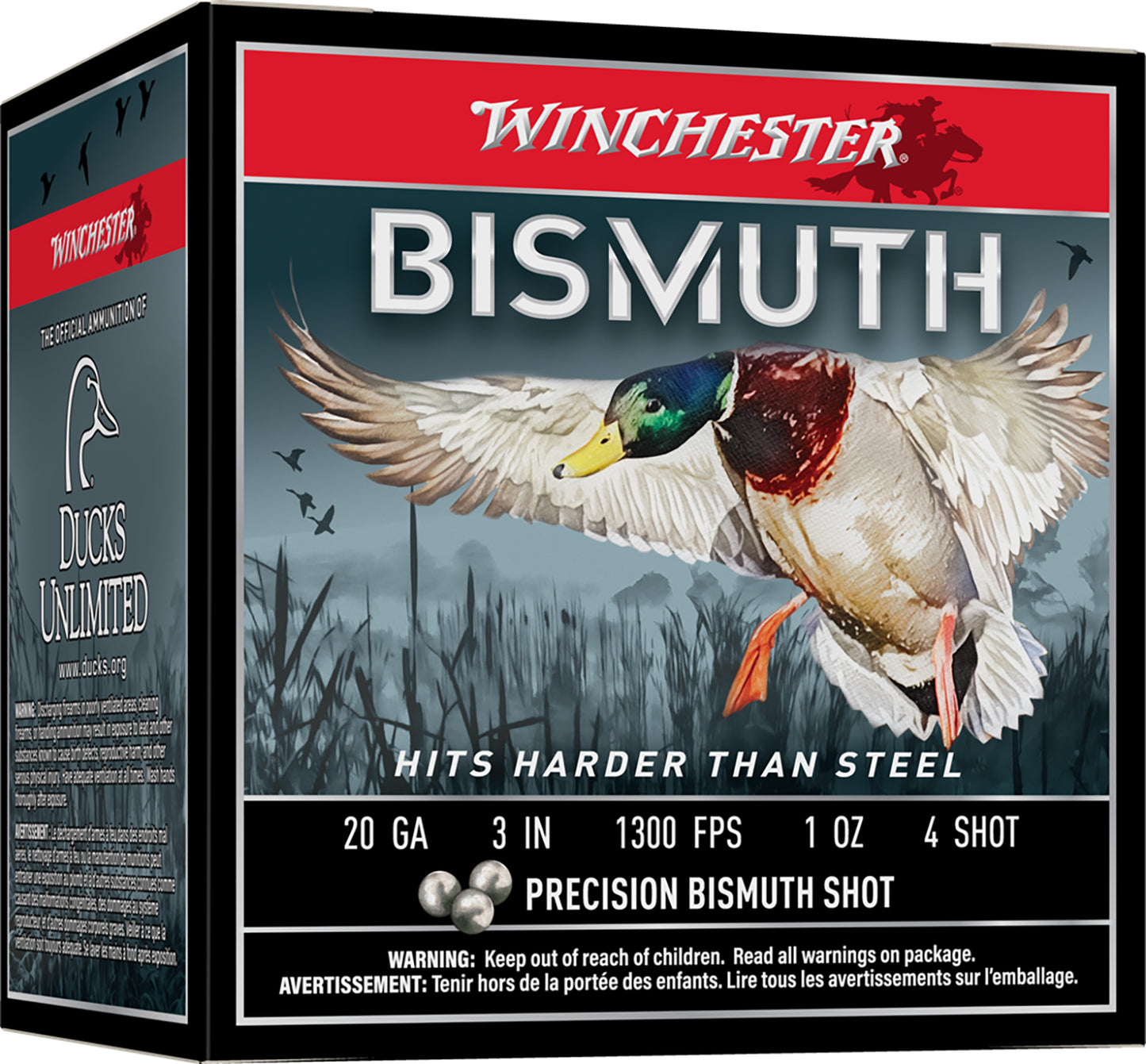 Winchester Ammo SWB2034 Bismuth 20Gauge 3" 1oz Tin Plated Bismuth 4Shot 25 Per Box/10 Case