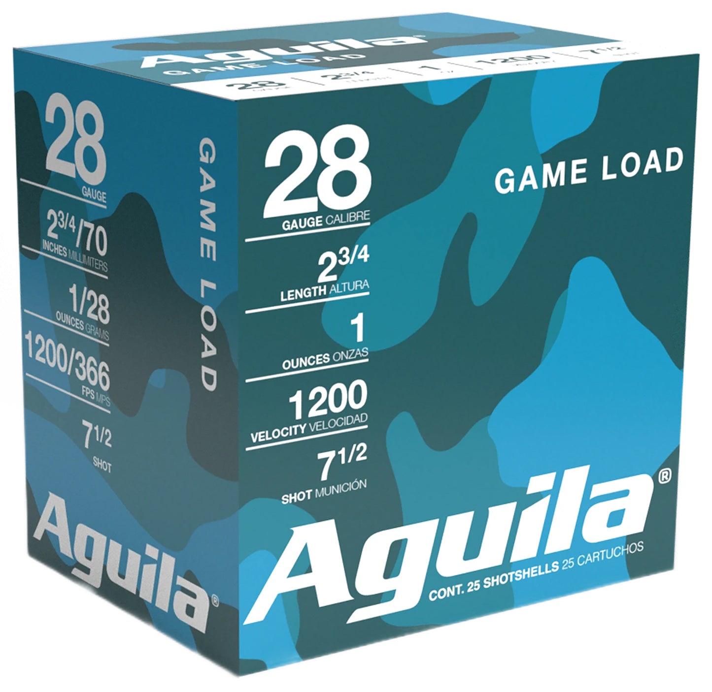 Aguila 1CHB2837 Birdshot Standard Velocity 28Gauge 2.75" 1oz 7.5Shot 25 Per Box/20 Case