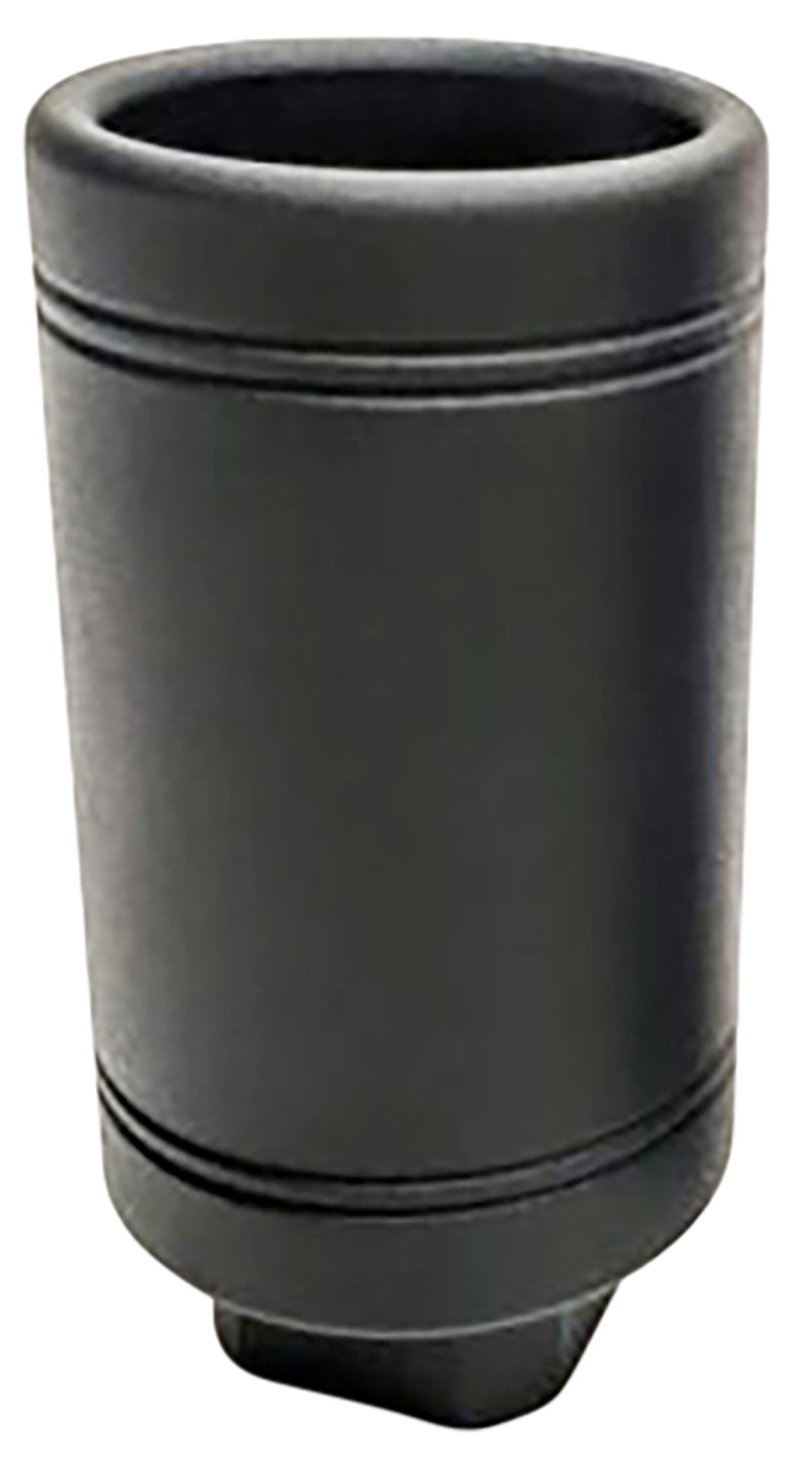 Bowden Tactical J1348326 Flash Redirect Cans made of Black Hardcoat Anodized Finish Aluminum with 1/2"-28 tpi Threads & 4" OAL for AR-15