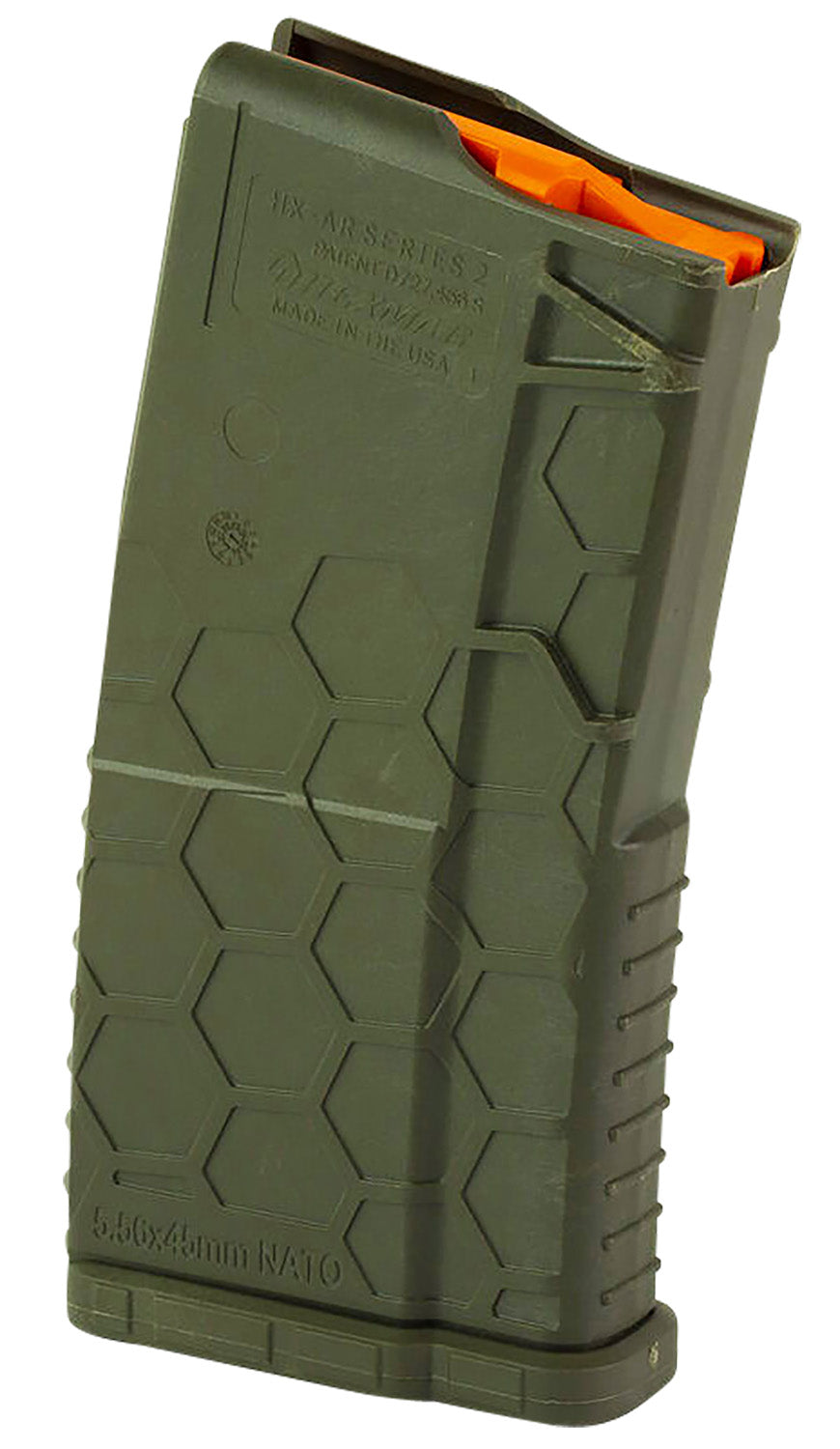 Hexmag HX20AR15ODG Shorty OD Green Polymer 20rd 5.56x45mm NATO for AR-15
