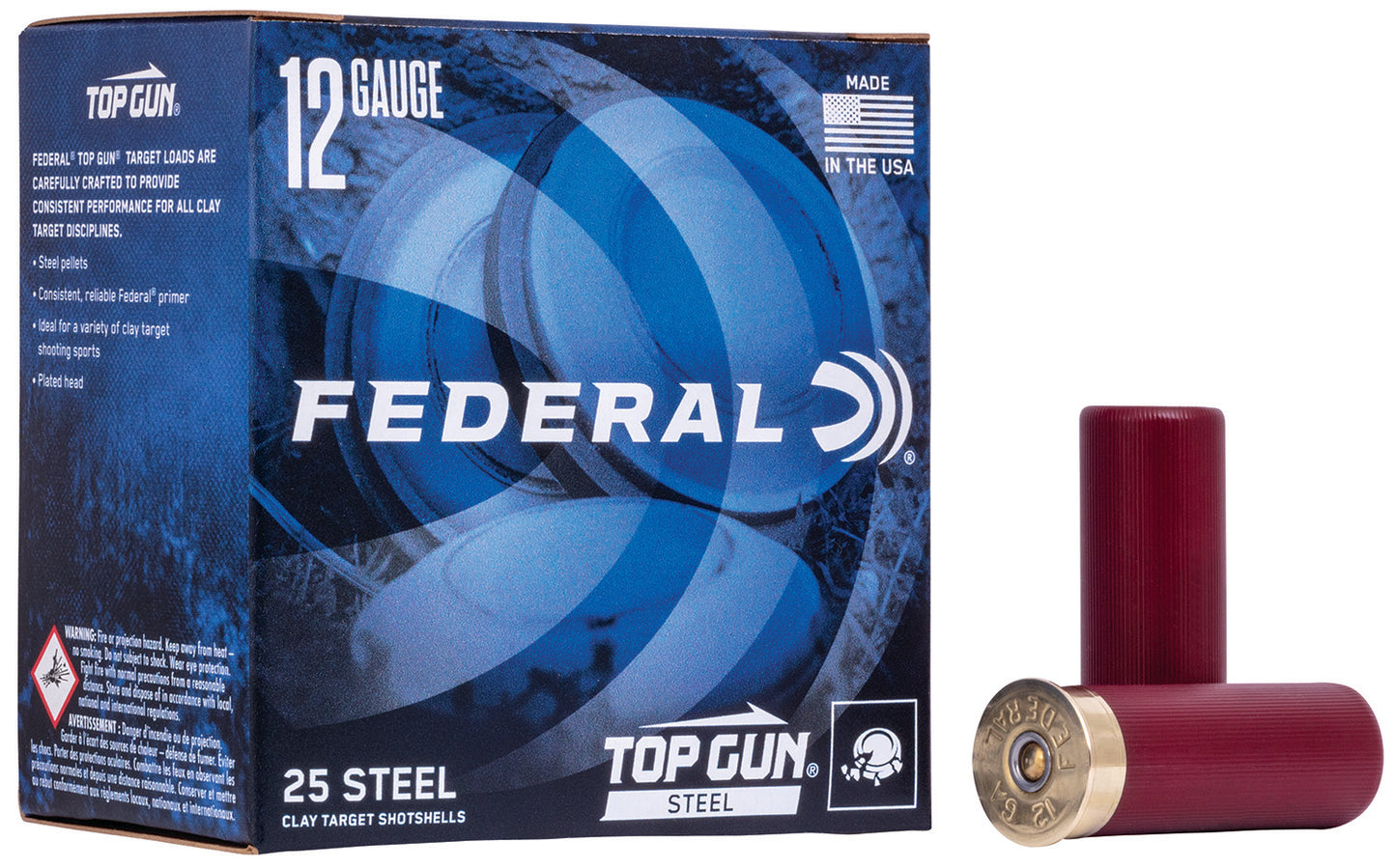 Federal TG1477 Top Gun Steel 12Gauge 2.75" 1 1/8oz 7Shot 25 Per Box/10 Case